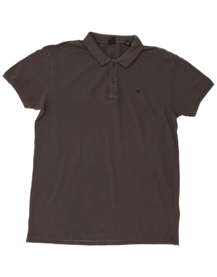 Camisa polo masculina Scotch & Soda 2XL algodão cinza