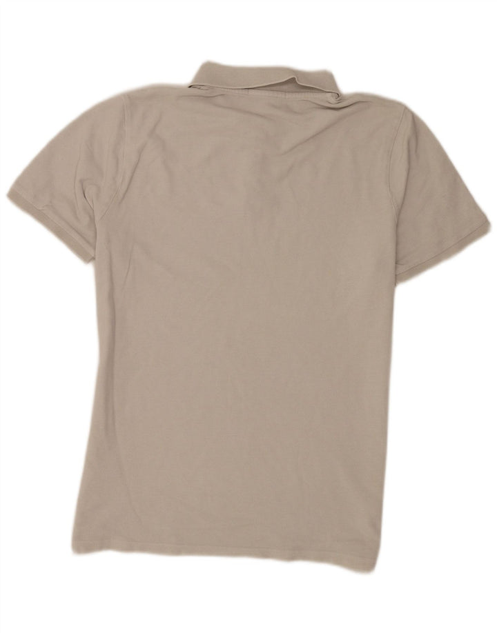 Camisa polo masculina Calvin Klein Jeans grande algodão cinza