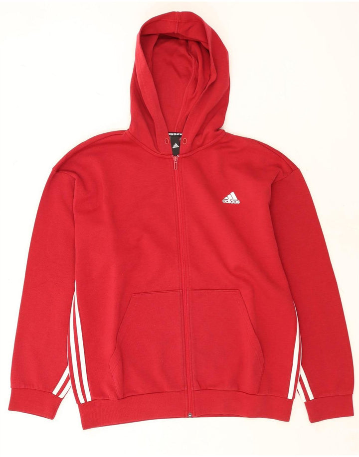 Suéter adidas masculino com capuz e zíper XL vermelho