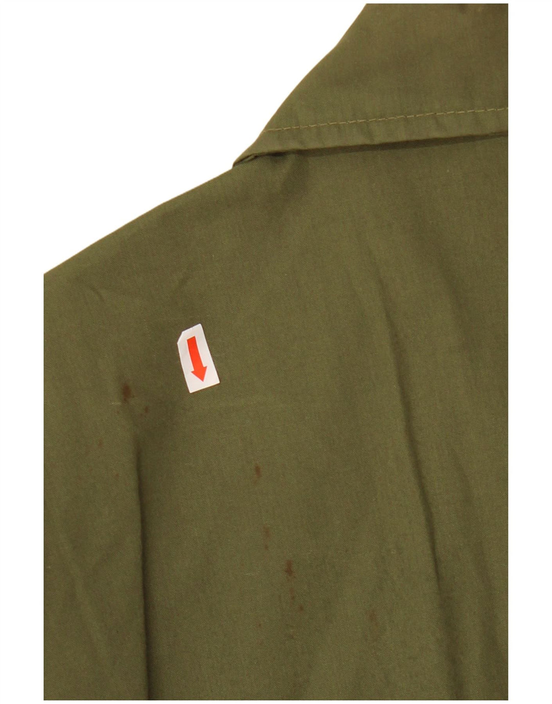 Jaqueta utilitária masculina VINTAGE UK 36 poliéster cáqui pequeno