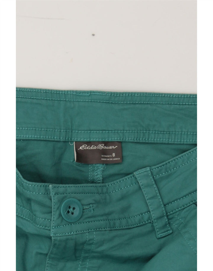 EDDIE BAUER Womens Chino Shorts US 8 Medium W30 Green Cotton Vintage Eddie Bauer and Second-Hand Eddie Bauer from Messina Hembry 