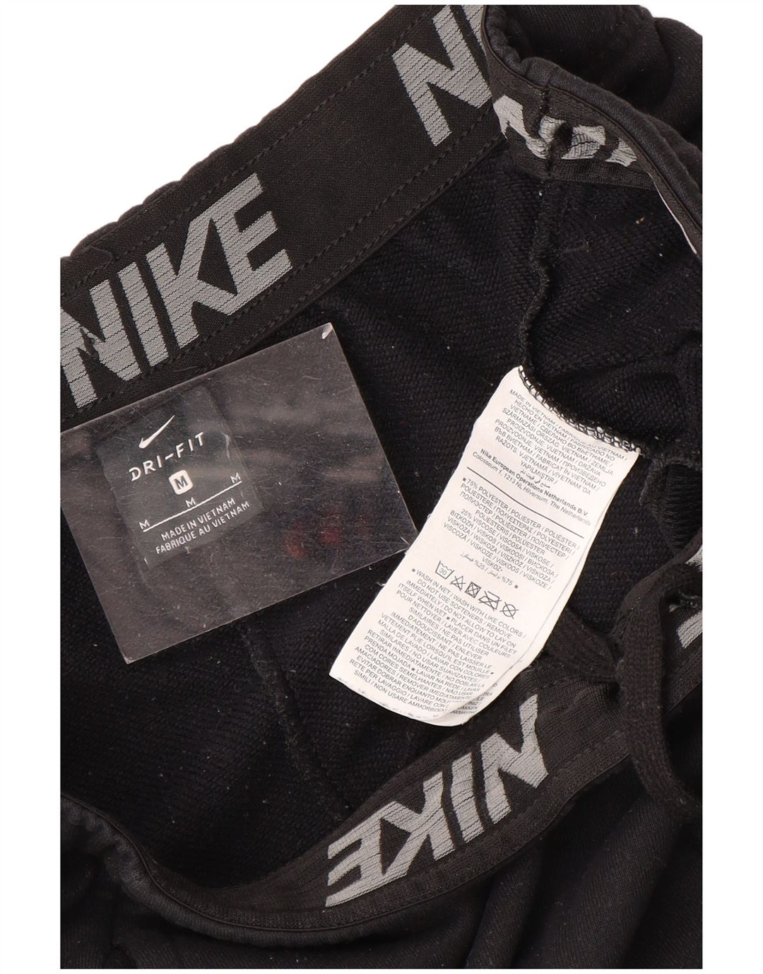 Nike Mens Dri Fit Calças de treino Joggers Médio Preto Poliéster