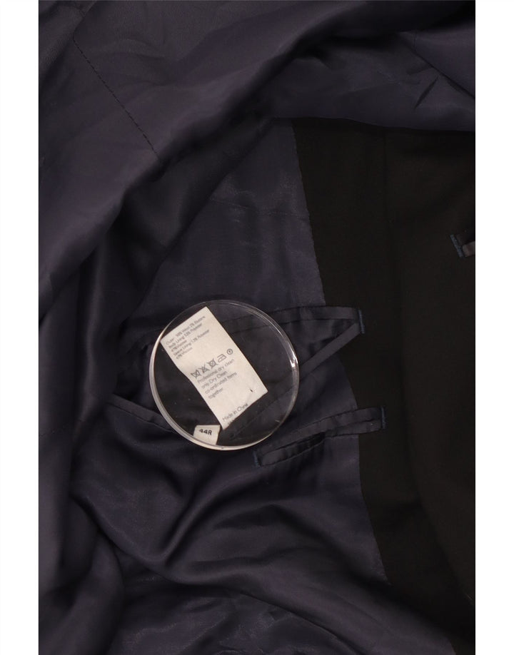 Jaqueta blazer masculina John Lewis sob medida com 2 botões Reino Unido 44 2XL lã preta