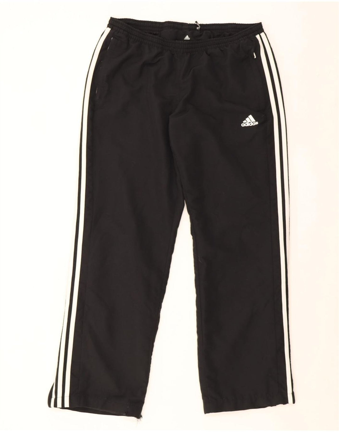 Calça de treino feminina Adidas UK 16/18 grande poliéster preto