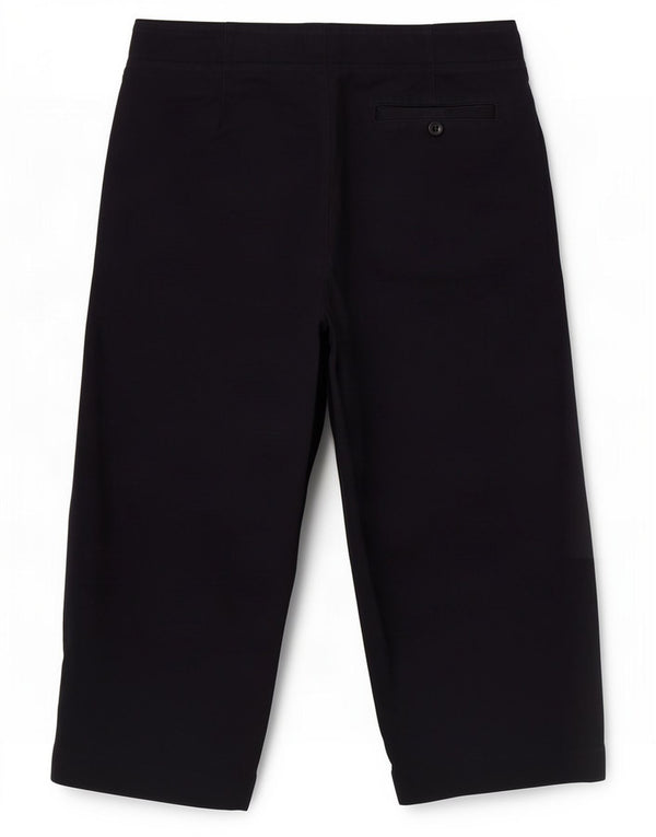 Calça feminina cortada reta Cos EU 44 2XL W36 L26 algodão preto