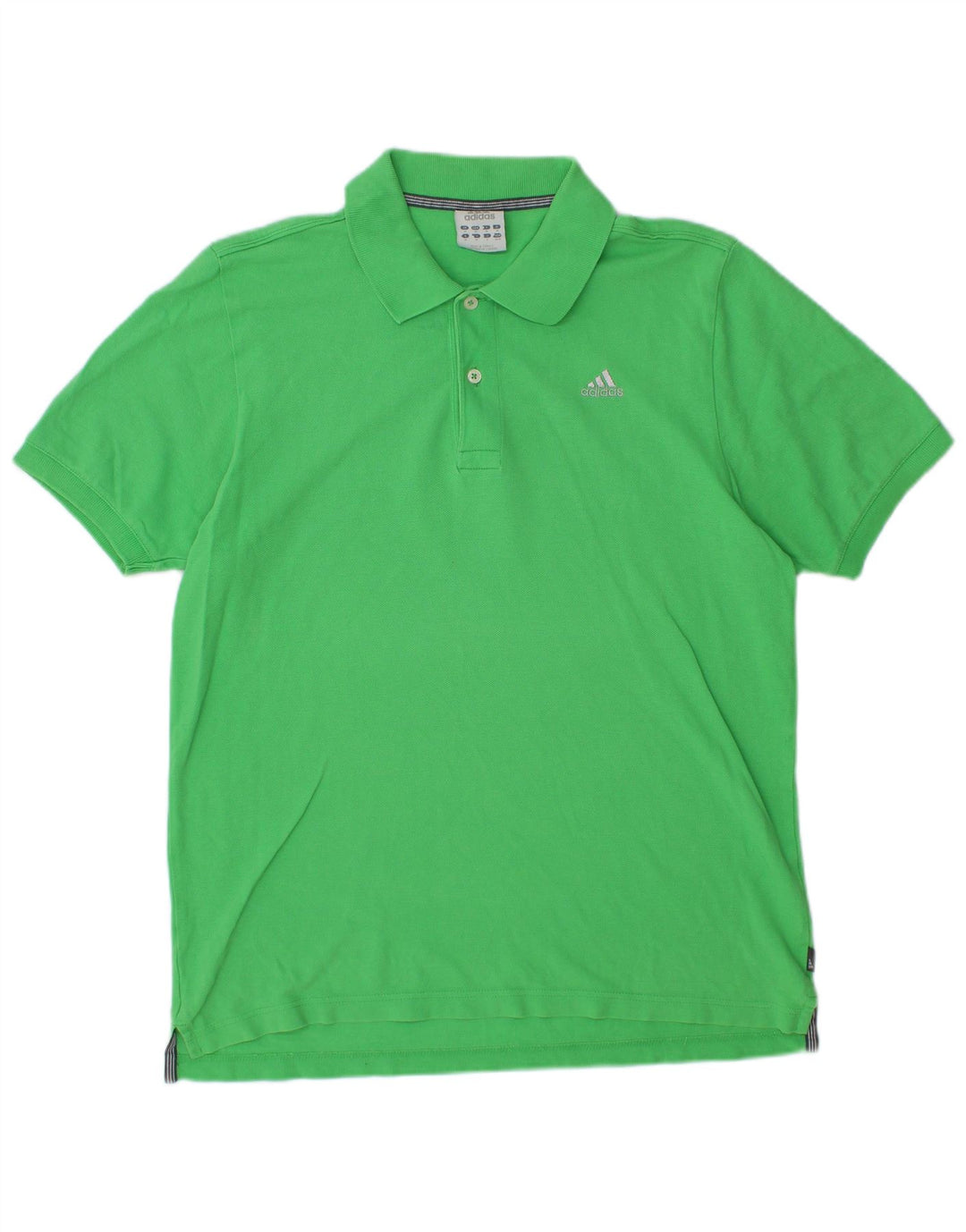 Camisa polo masculina ADIDAS algodão verde médio