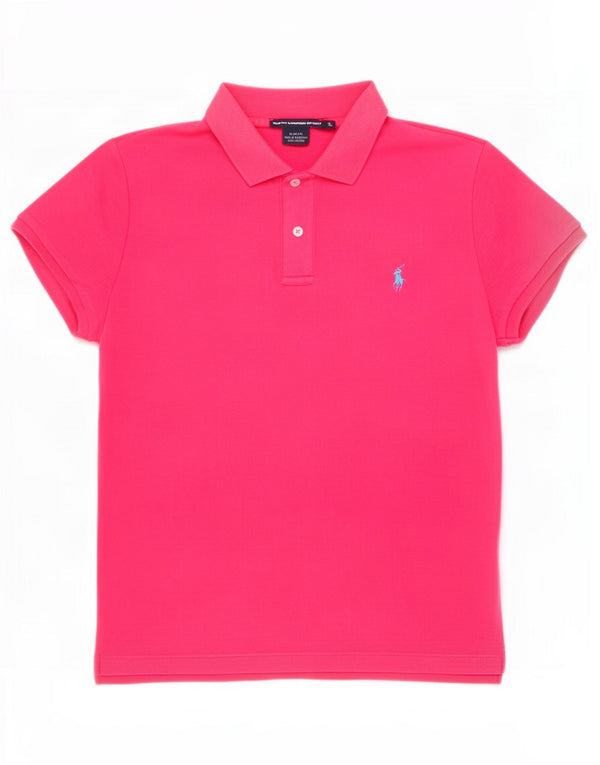 Polo Ralph Lauren Masculino Slim Fit XL Algodão Rosa