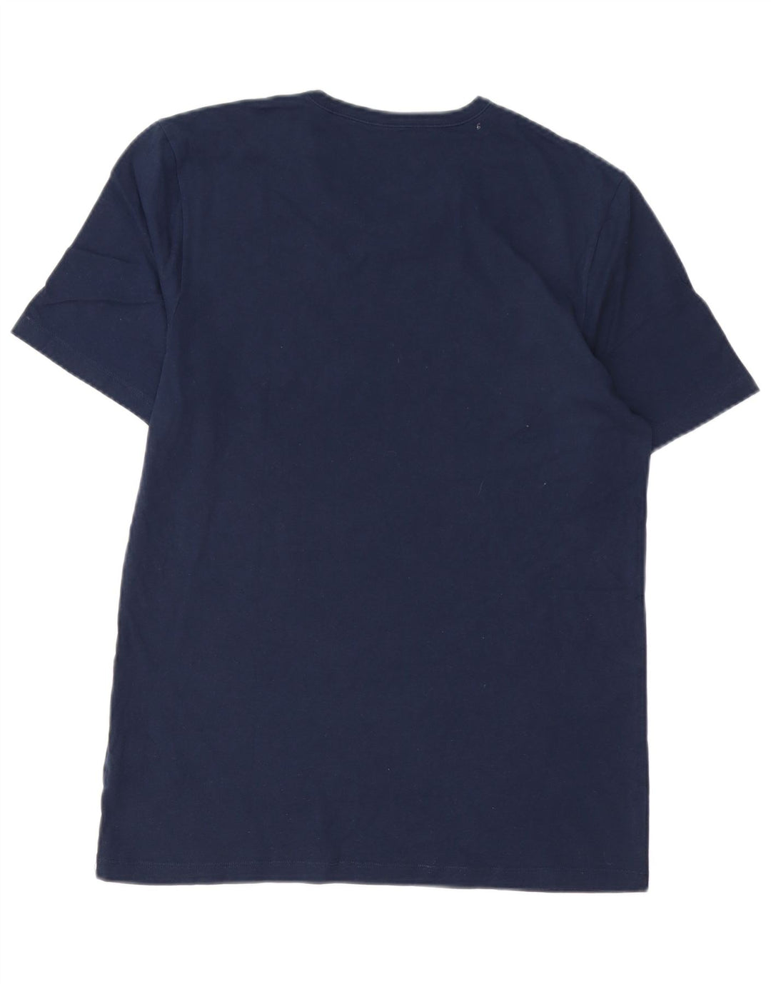 Camiseta masculina HUGO BOSS Top grande algodão azul marinho