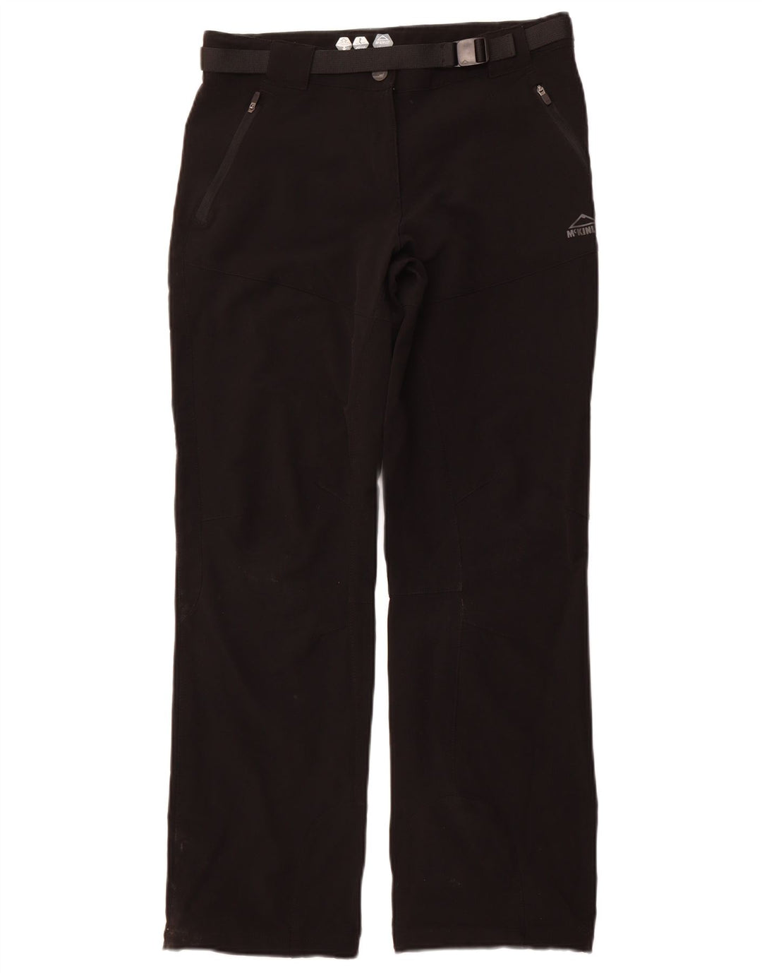 Calça feminina casual reta MCKINLEY Reino Unido 14 grande W32 L31 preta