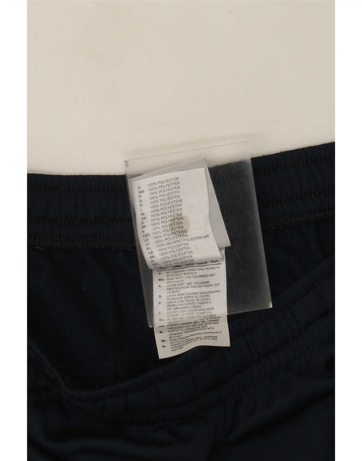Adidas Mens Treino Calças Joggers UK 38/40 Médio Azul Marinho Poliéster