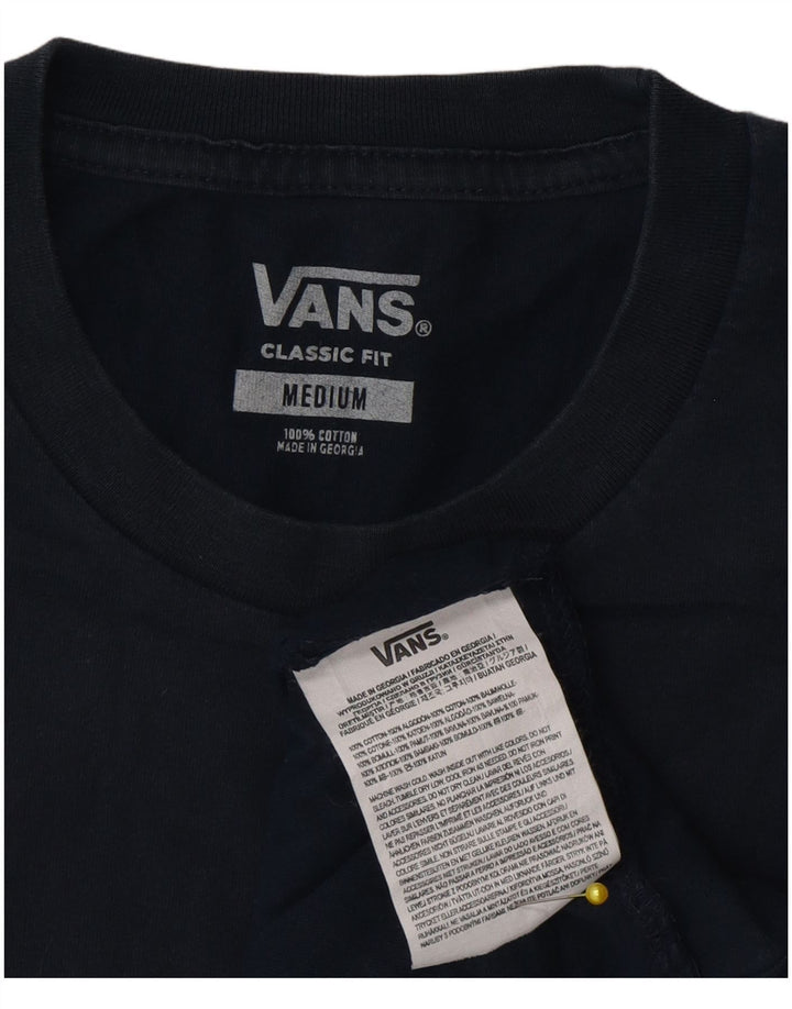 Camiseta Vans Masculina Classic Fit Top Médio Algodão Azul Marinho