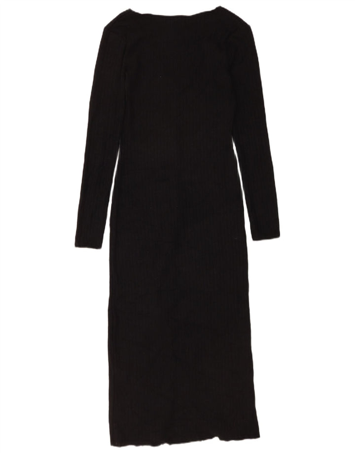 Vestido jumper feminino Zara Reino Unido 8 pequeno preto viscose