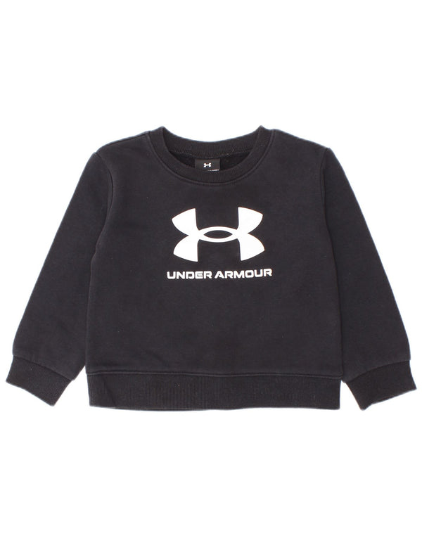 Camiseta gráfica Under Armour para bebês meninos 18-24 meses algodão preto