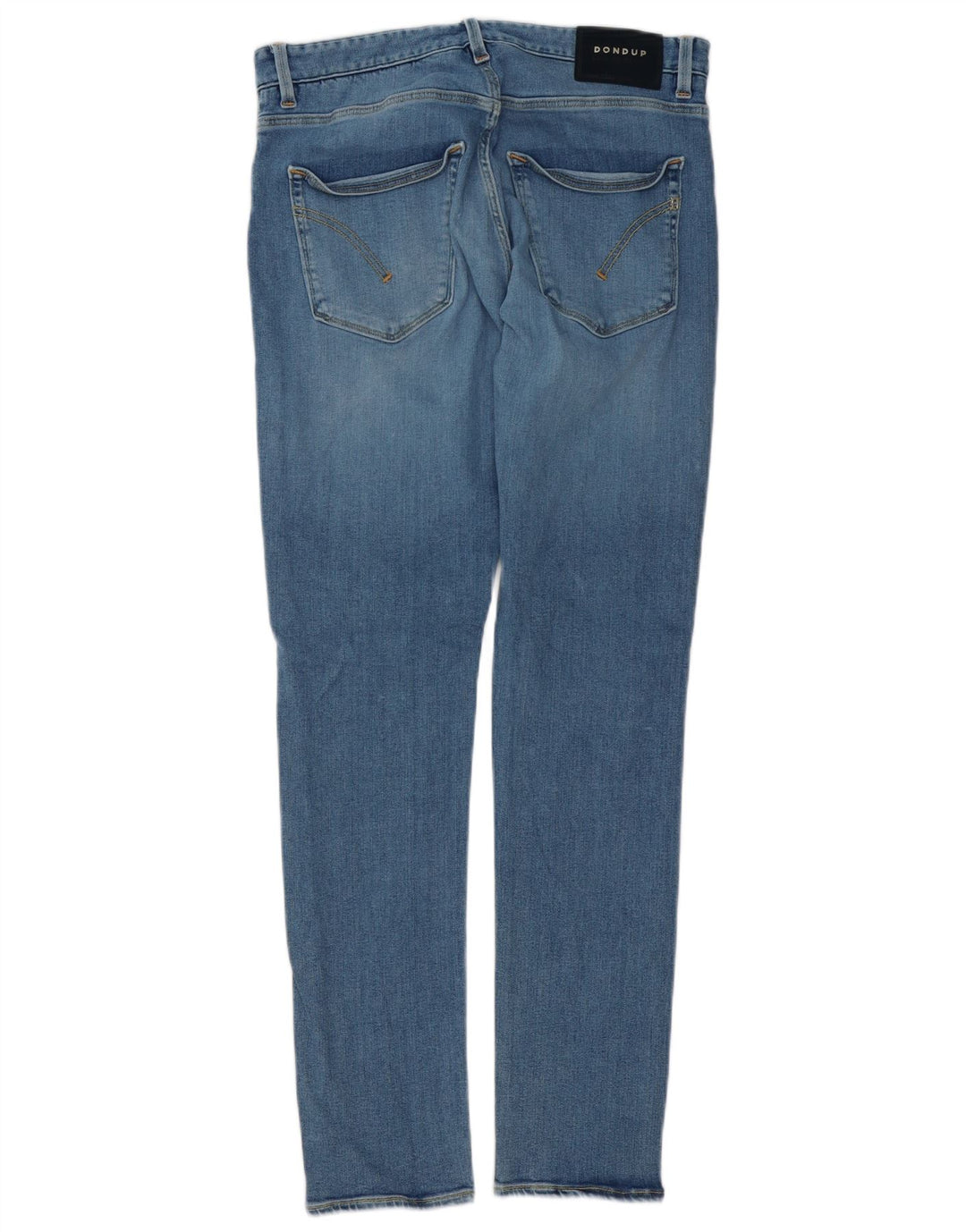 Dondup Mens Slim Jeans W32 L32 Azul Algodão