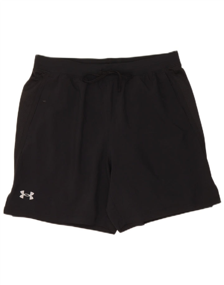 Shorts esportivos masculinos Under Armour grandes pretos