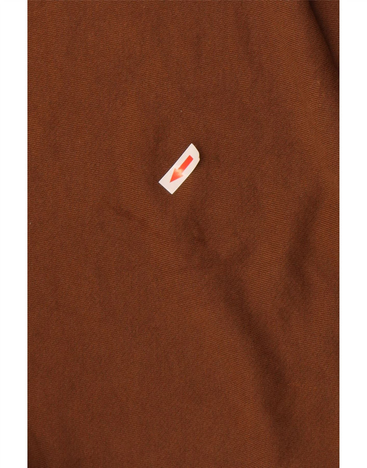 Zara moletom masculino oversized jumper grande algodão marrom