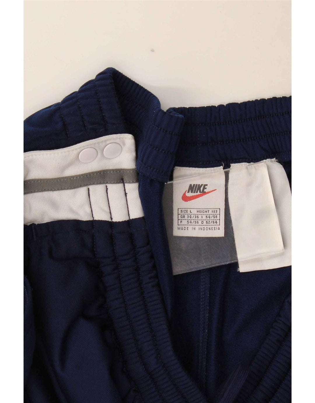 Calça de treino masculina Nike grande W36 L32 azul marinho