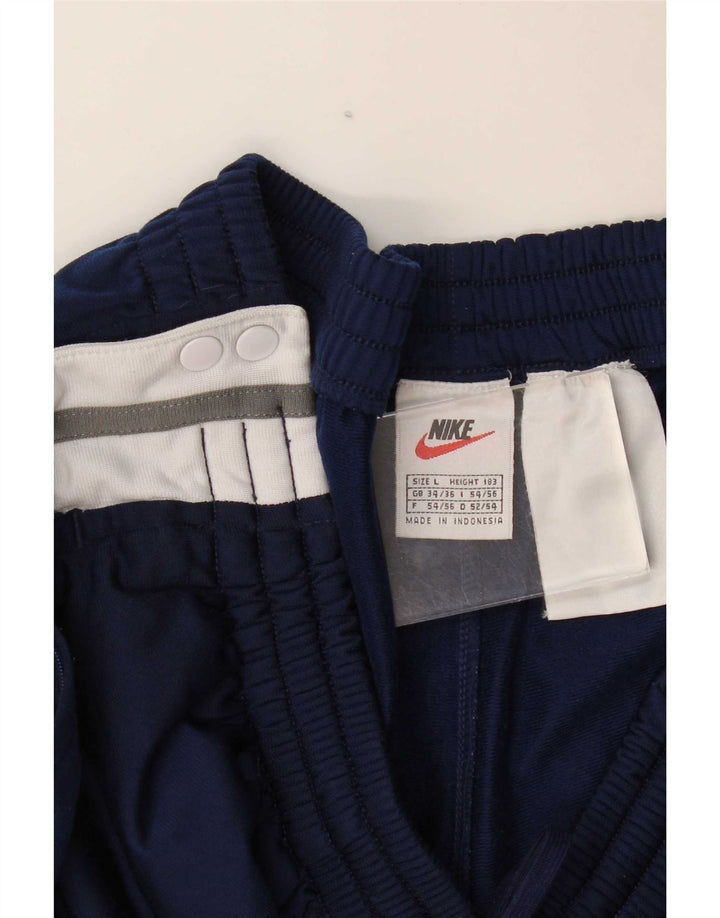 Calça de treino masculina Nike grande W36 L32 azul marinho
