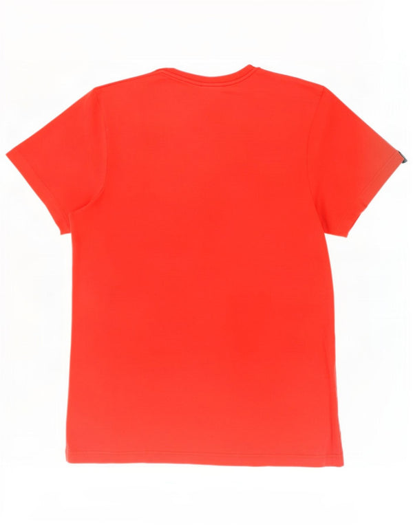 Adidas Mens Graphic T-Shirt Top Pequeno Algodão Vermelho