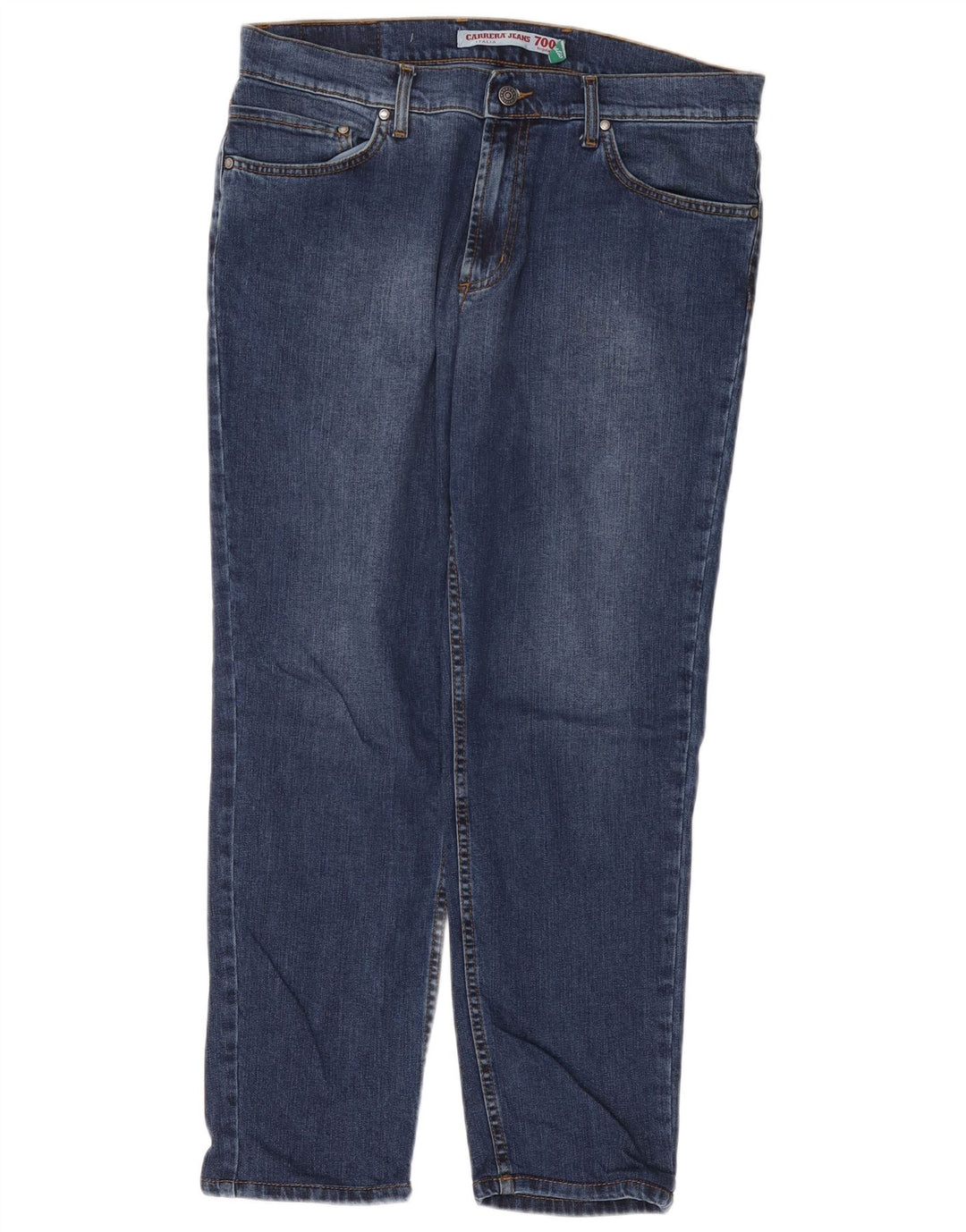CARRERA Masculino 700 Straight Jeans W36 L28 Azul Marinho Algodão