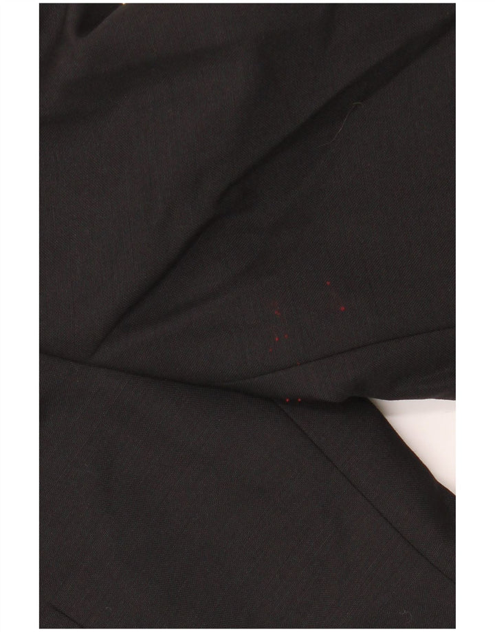 Jaqueta blazer masculina de 1 botão Marks & Spencer Reino Unido 42 XL lã preta