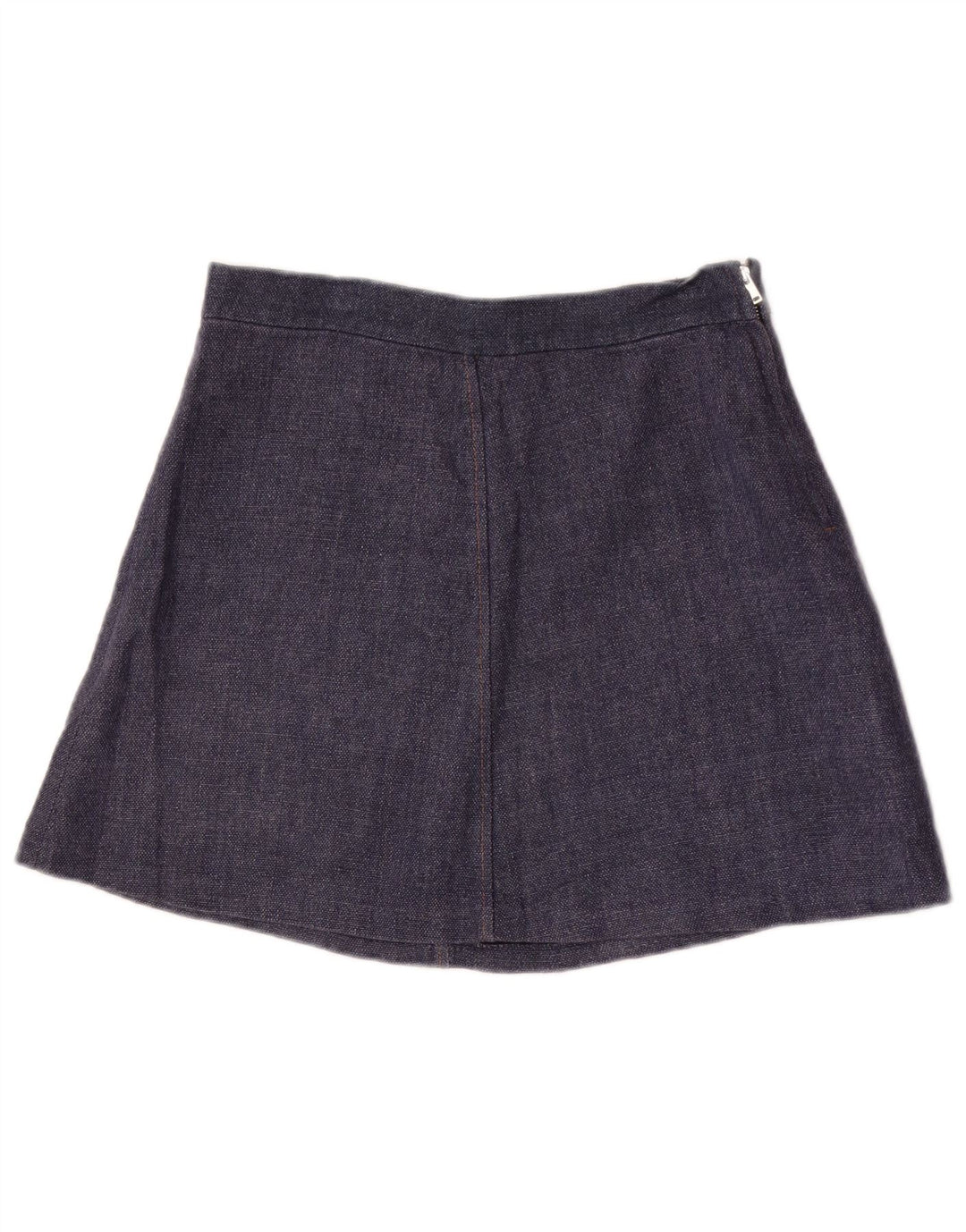 Mini saia feminina Zara médio W28 azul