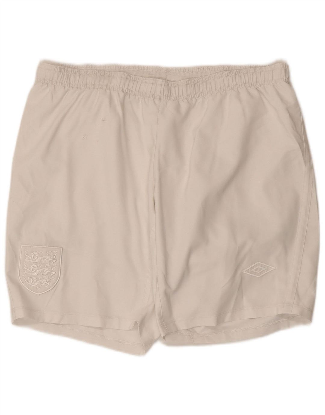 UMBRO Mens England Sport Shorts Grande Poliéster Branco