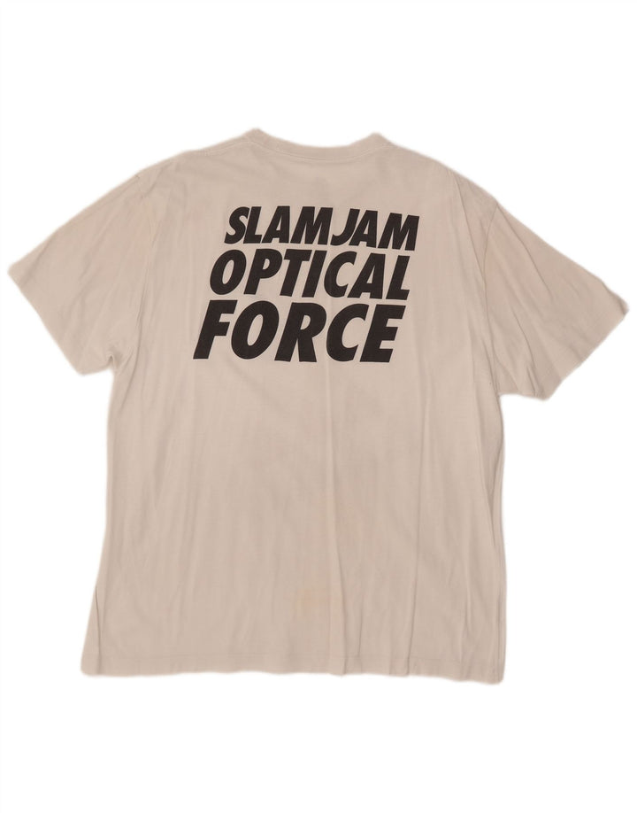 Camiseta gráfica masculina NIKE UK 45/47 XL algodão branco