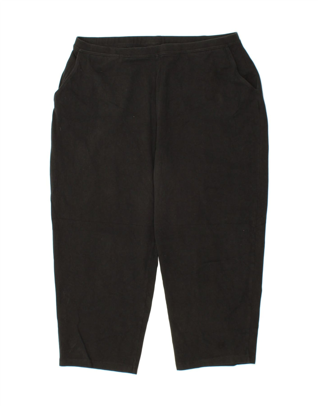 L.L.BEAN Womens Capri Tracksuit Trousers UK 18 XL  Black Cotton Vintage L.L.Bean and Second-Hand L.L.Bean from Messina Hembry 