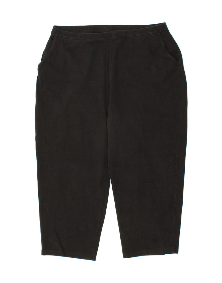 L.L.BEAN Womens Capri Tracksuit Trousers UK 18 XL  Black Cotton Vintage L.L.Bean and Second-Hand L.L.Bean from Messina Hembry 