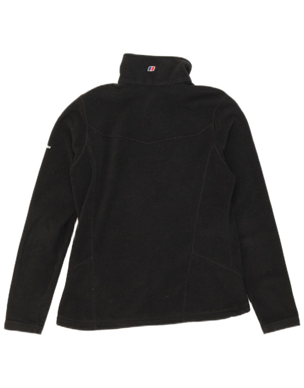 Jaqueta de lã feminina Berghaus UK 12 poliéster preto médio