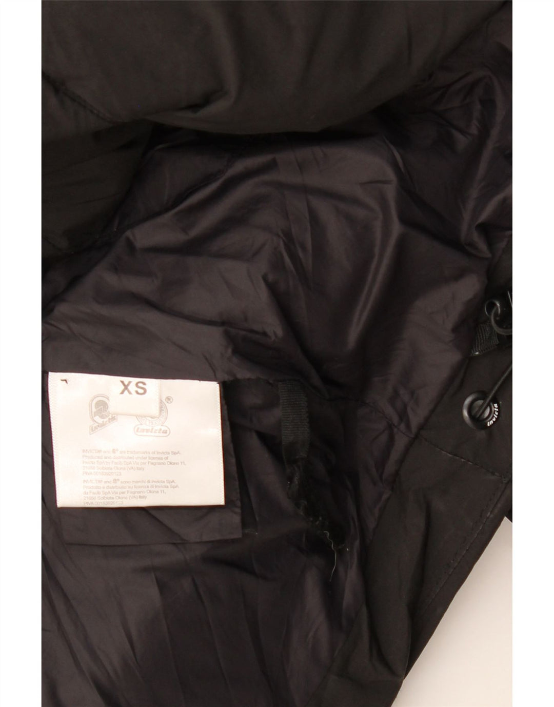 Jaqueta feminina acolchoada superdimensionada Invicta UK 6 XS preta poliamida