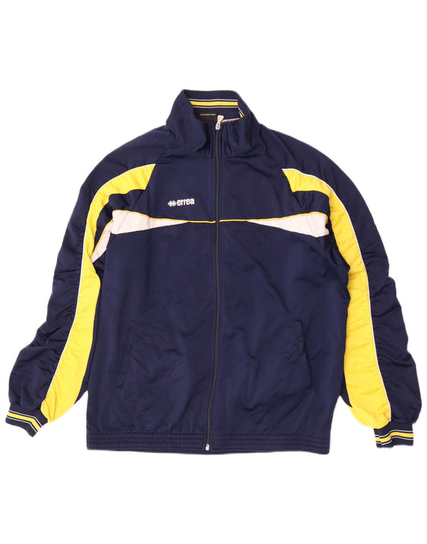 Errea Mens Treino Top Jacket 2XL Azul Marinho Colourblock Sports