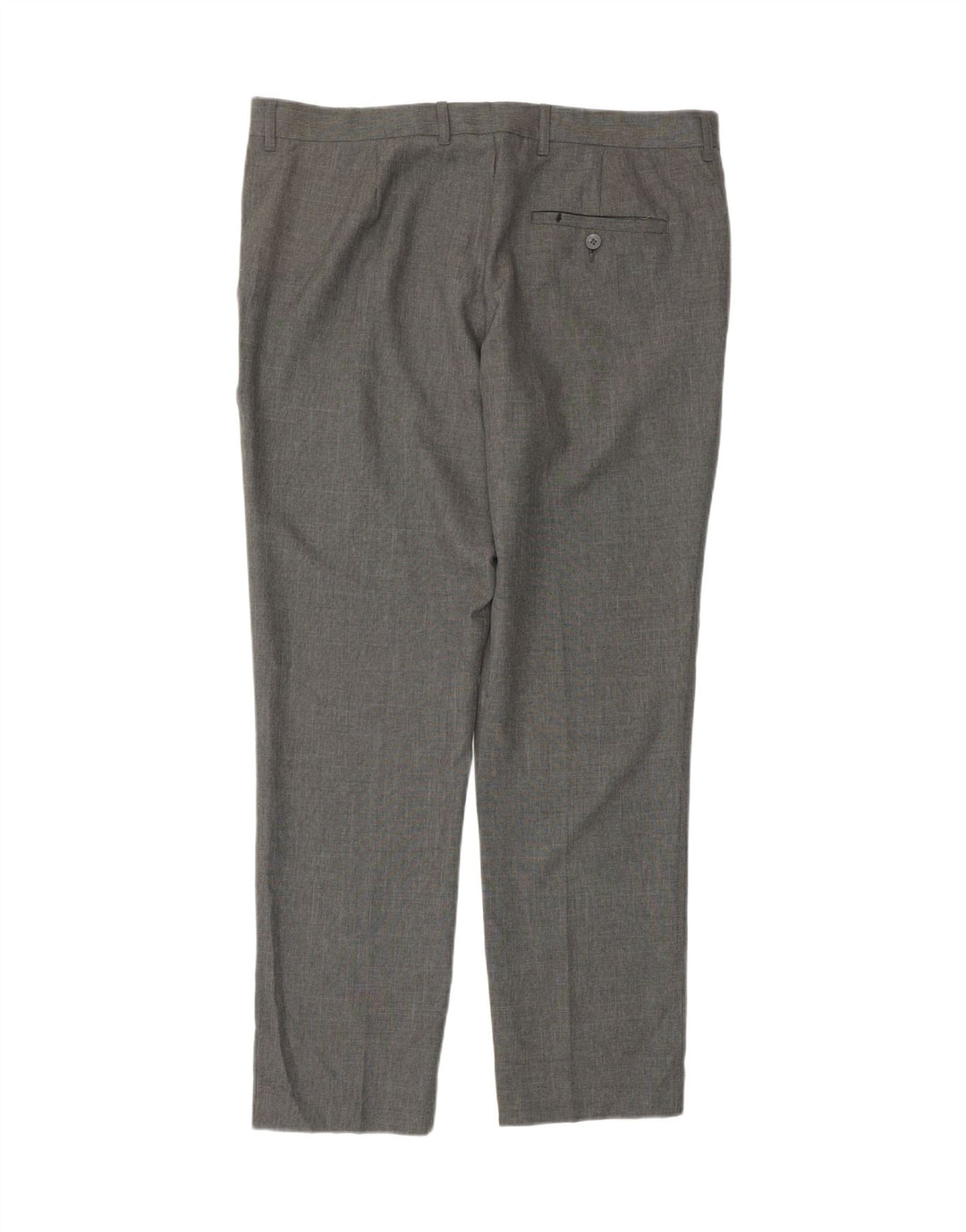 MARKS & SPENCER Mens Slim Chino Trousers W36 L31 Grey Polyester Vintage Marks & Spencer and Second-Hand Marks & Spencer from Messina Hembry 