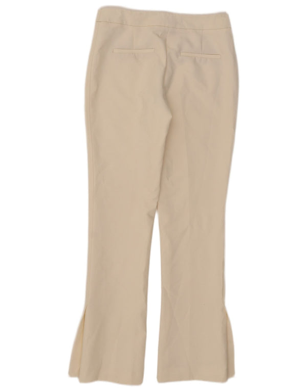 Zara Womens Bootcut Casual Trousers Medium W28 L32 White Polyester