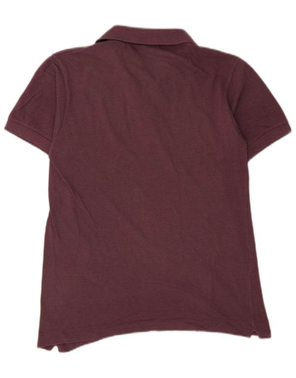 Camisa polo masculina Lacoste tamanho 2 XS algodão roxo