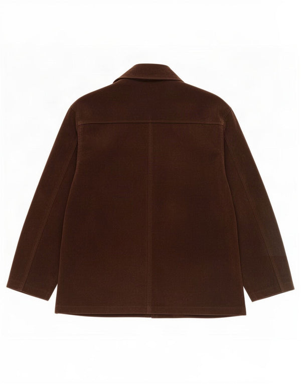 Jaqueta masculina vintage de camurça UK 38 marrom médio