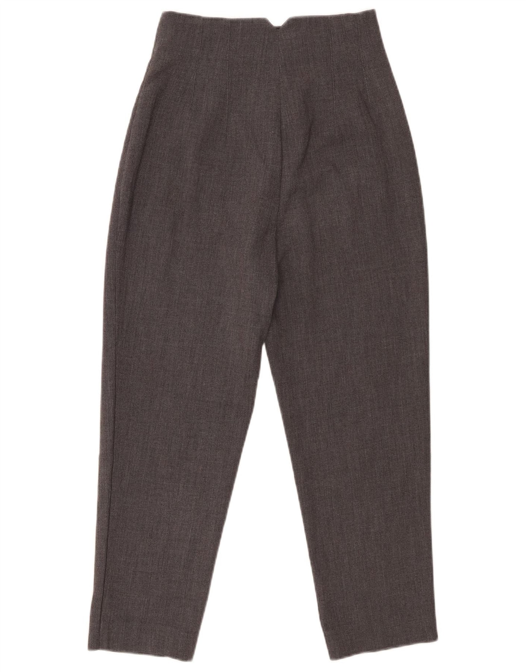 Zara Calça feminina de terno cônico XS W24 L24 cinza poliéster