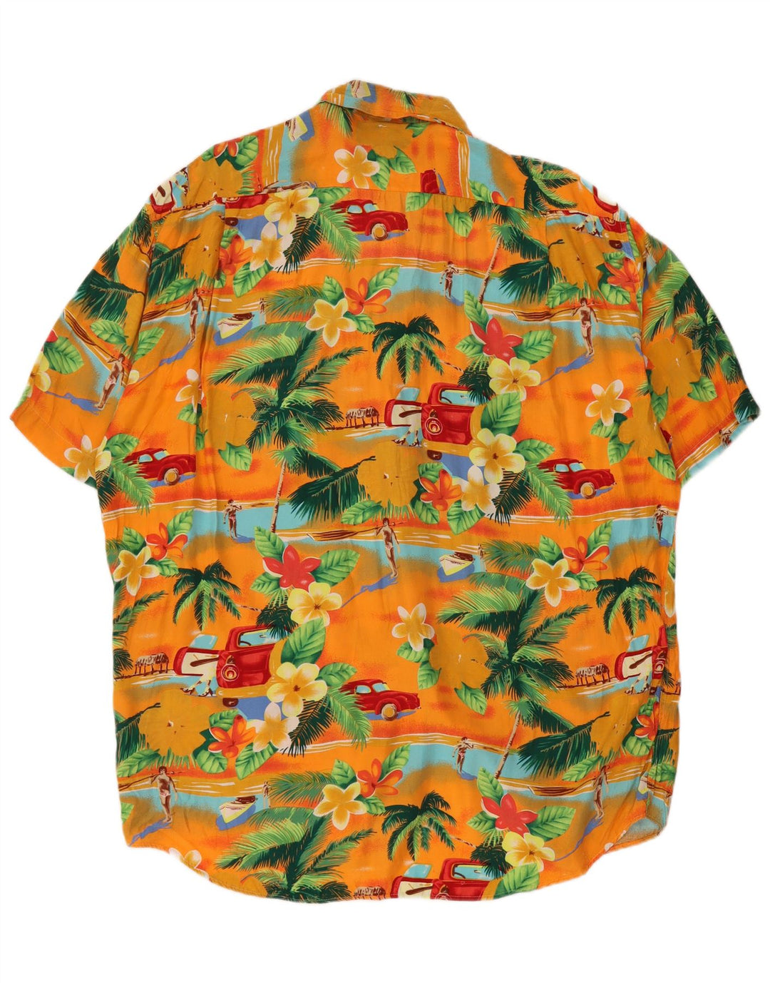 PETER ELLIOT Camisa masculina de manga curta grande floral havaiana multicolorida
