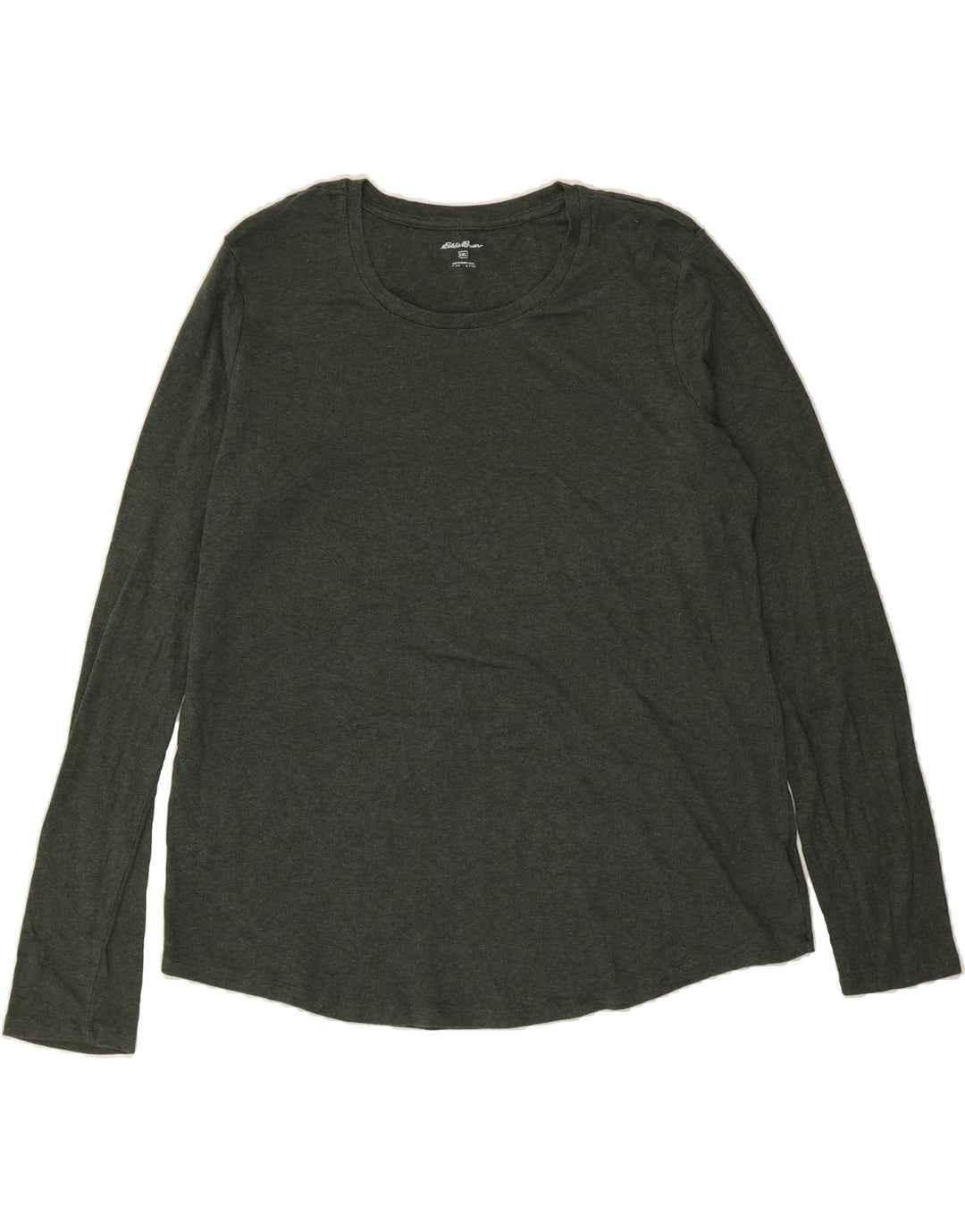 EDDIE BAUER Womens Top Long Sleeve UK 20 2XL Green Cotton Vintage Eddie Bauer and Second-Hand Eddie Bauer from Messina Hembry 