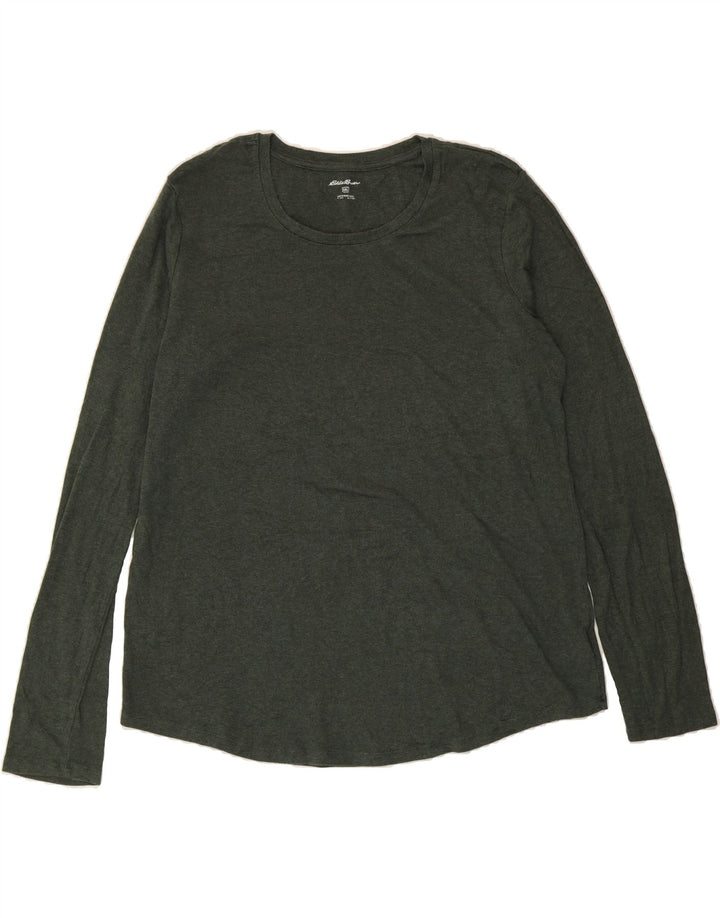 EDDIE BAUER Womens Top Long Sleeve UK 20 2XL Green Cotton Vintage Eddie Bauer and Second-Hand Eddie Bauer from Messina Hembry 