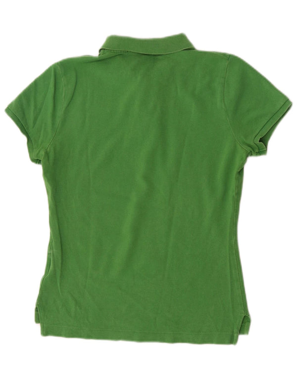 Polo skinny feminino Ralph Lauren Reino Unido 12 algodão verde médio