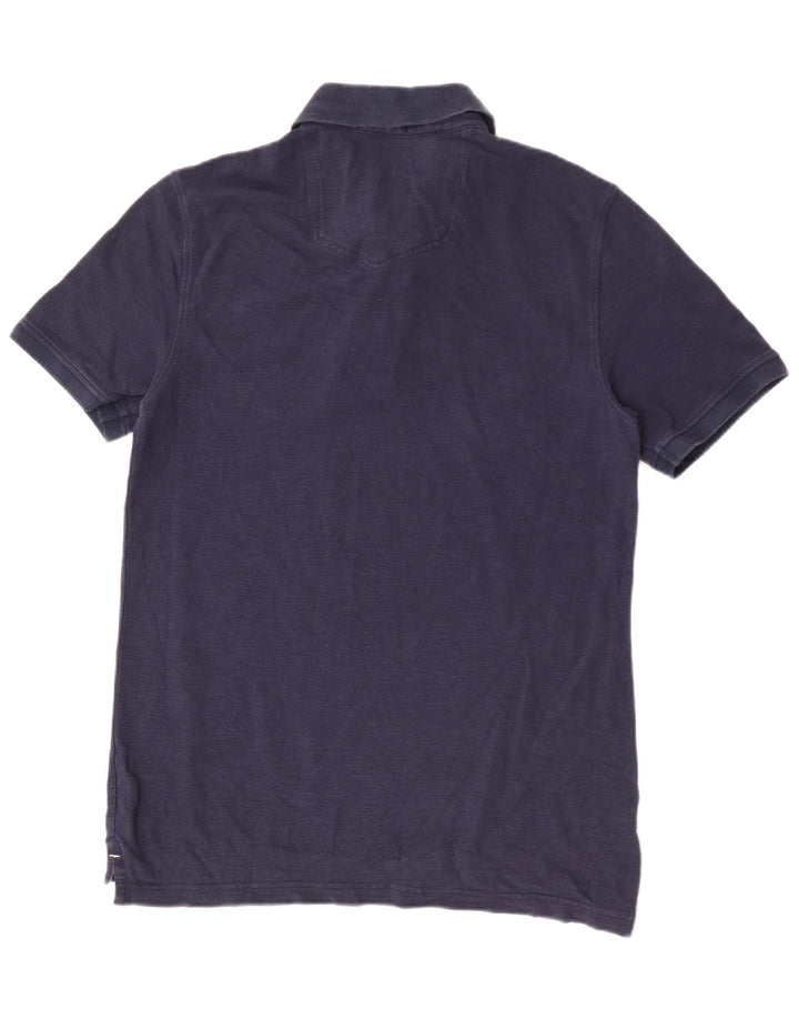 Camisa polo masculina Fat Face médio algodão azul marinho