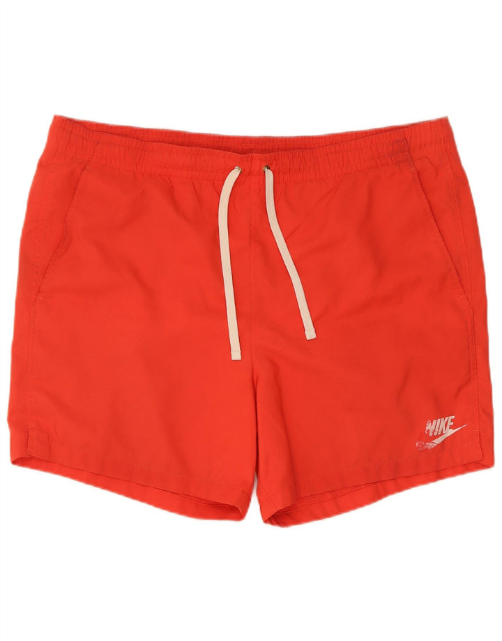 Shorts de natação masculino Nike grande poliéster vermelho