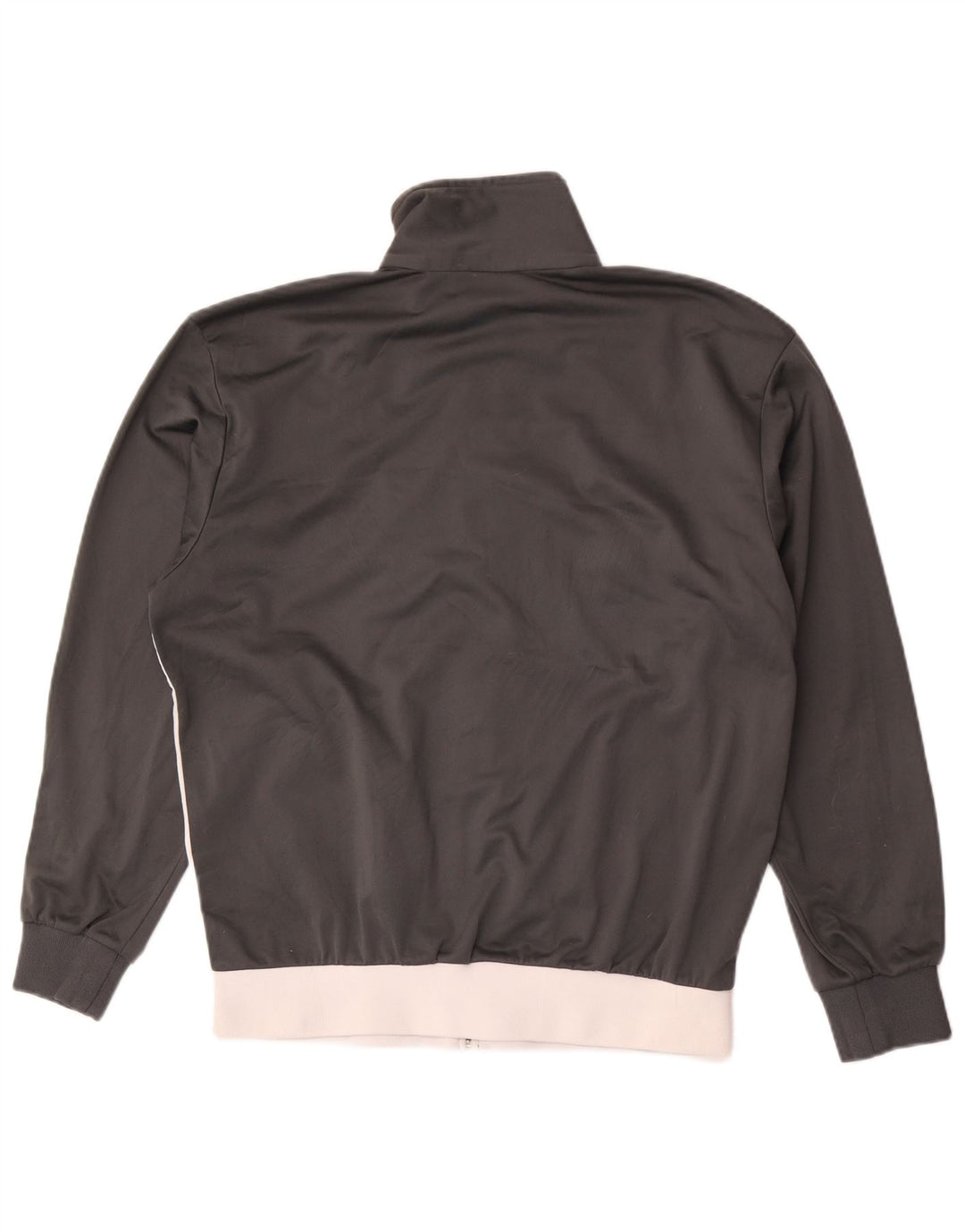 Jaqueta masculina de agasalho Champion cinza médio colorblock poliéster