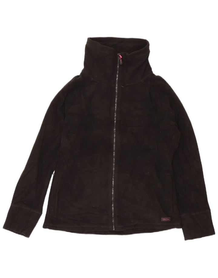 Jaqueta Calvin Klein Feminina Graphic Fleece UK 16 Grande Poliéster Preto