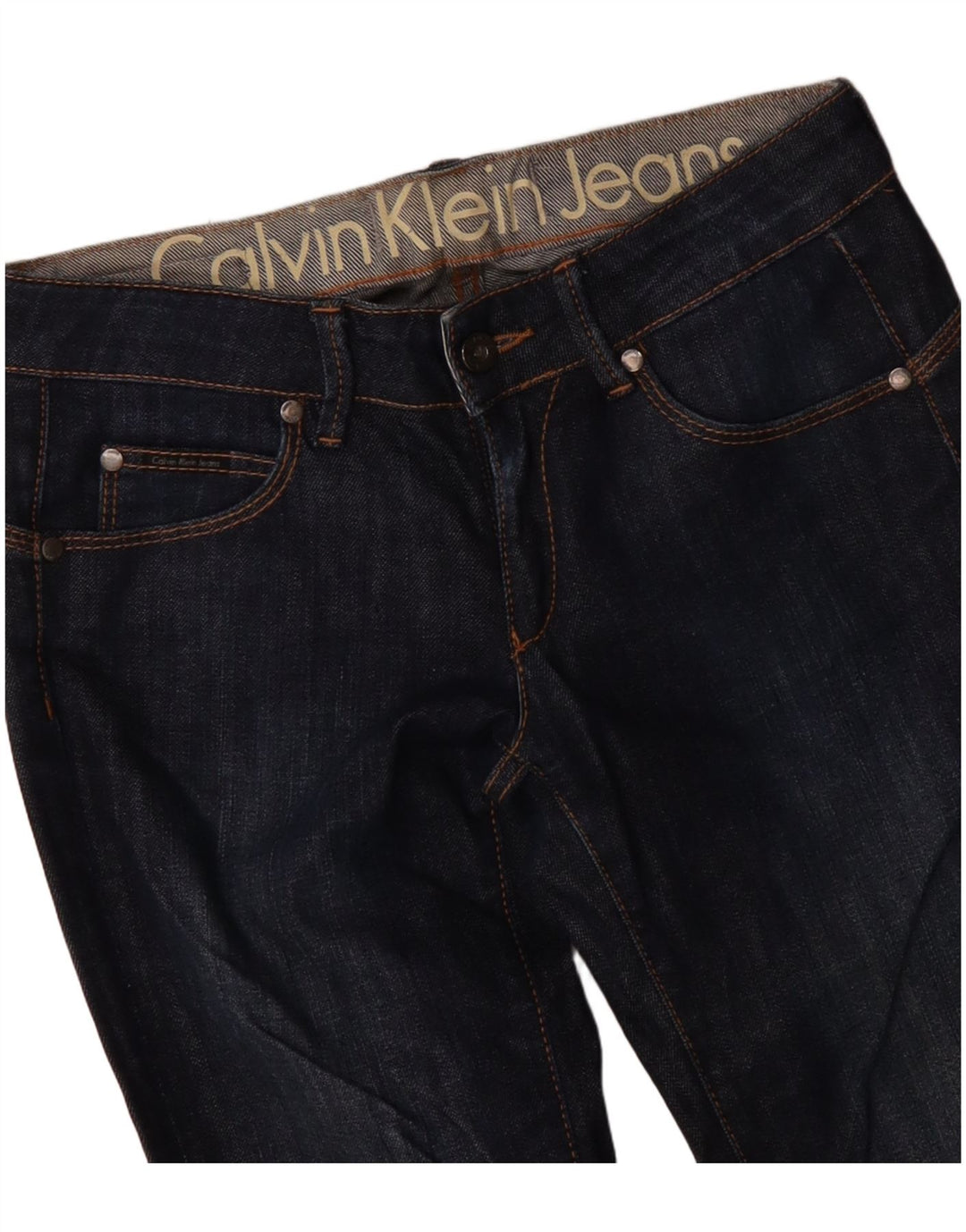 Calvin Klein Jeans Slim Feminino W30 L33 Azul Marinho