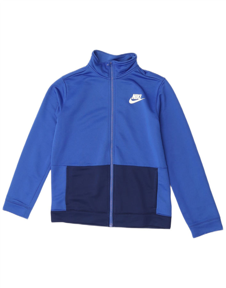 Jaqueta Nike Boys Tracksuit Top 13-14 Anos XL Azul Colorblock Poliéster