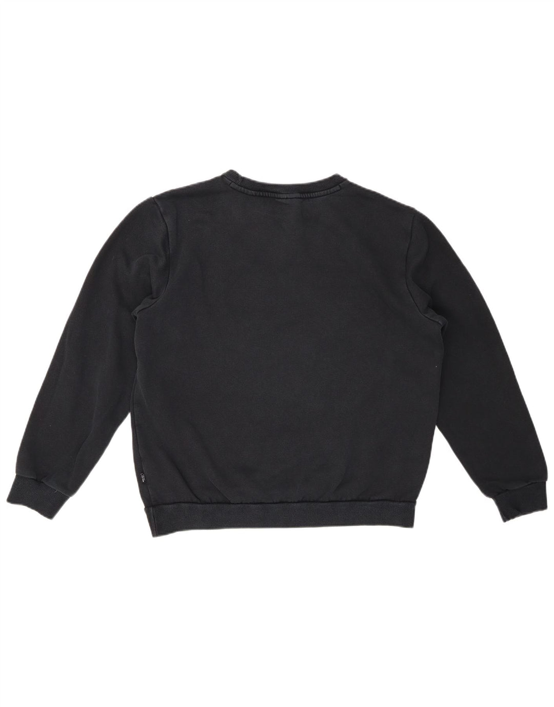 PUMA Mens Graphic Moletom Jumper Médio Algodão Preto