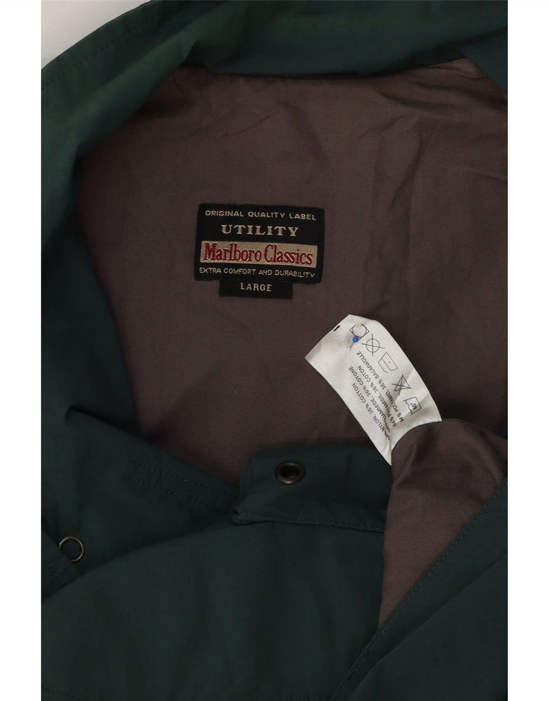 Marlboro Classics Masculino Utility Gilet UK 40 Grande Poliéster Verde
